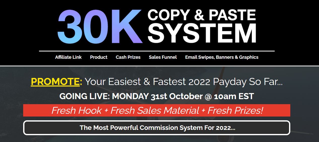 30K copy and past system review – Glynn Kosky